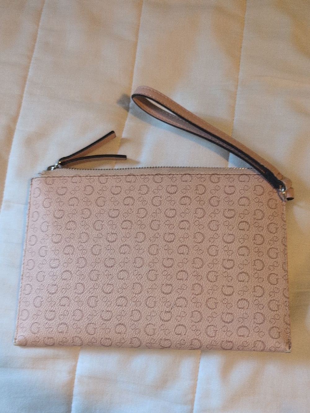 Guess Pink Signature Logo Wristlet - Picture 4 of 7